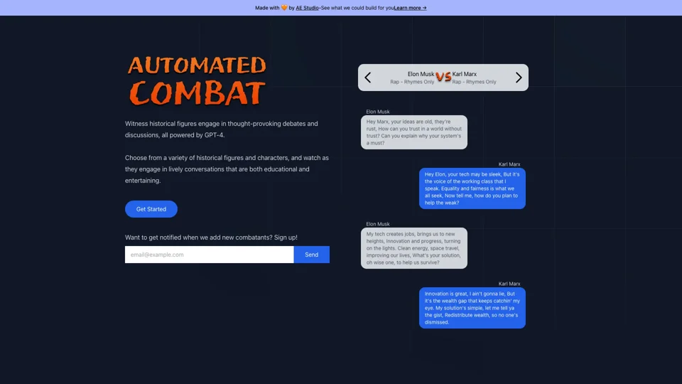 Automated Combat - AI-powered Historical Figure Debates