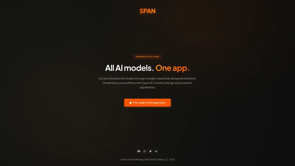 Span AI - All AI models. One app.