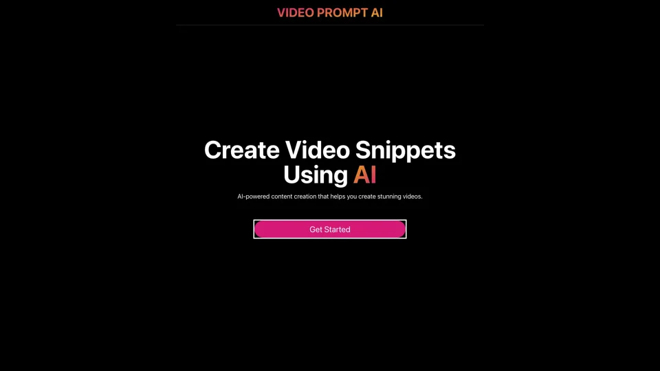 Video Prompt AI